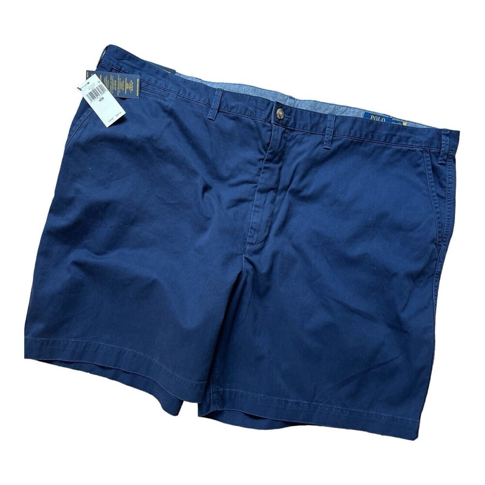 New Polo Ralph Lauren Shorts Mens 50B Navy Blue Classic Fit Pony 8" Inseam NWT